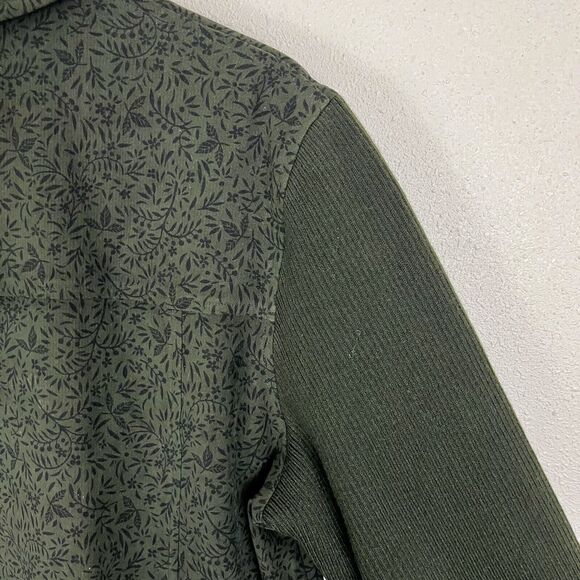 Norton Studio Floral Contrast Sleeve Zip Floral Zip Jacket Plus Size 14 - Picture 2 of 4